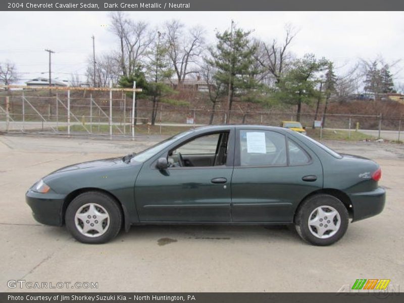 Dark Green Metallic / Neutral 2004 Chevrolet Cavalier Sedan
