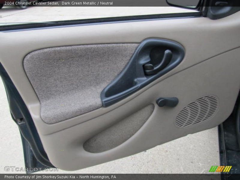 Dark Green Metallic / Neutral 2004 Chevrolet Cavalier Sedan