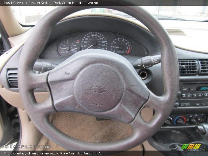 Dark Green Metallic / Neutral 2004 Chevrolet Cavalier Sedan