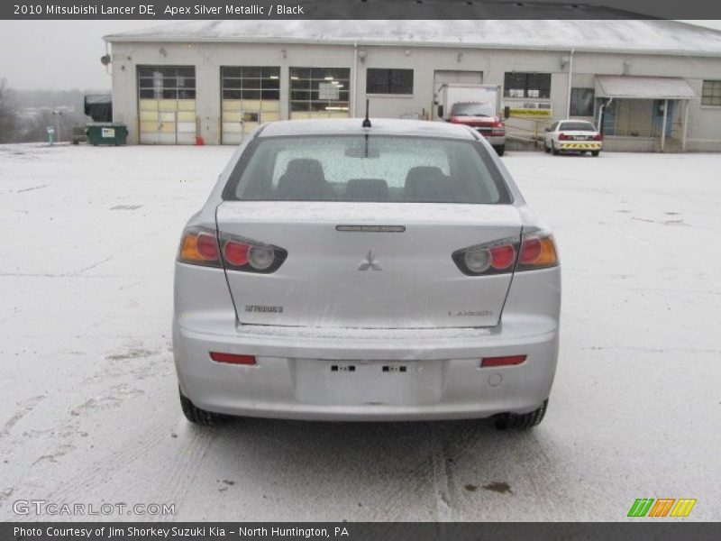 Apex Silver Metallic / Black 2010 Mitsubishi Lancer DE