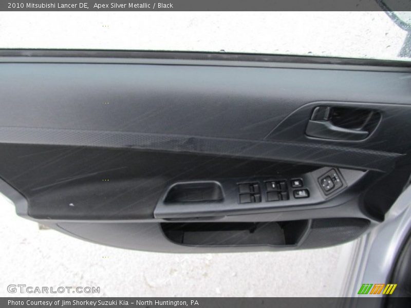 Apex Silver Metallic / Black 2010 Mitsubishi Lancer DE