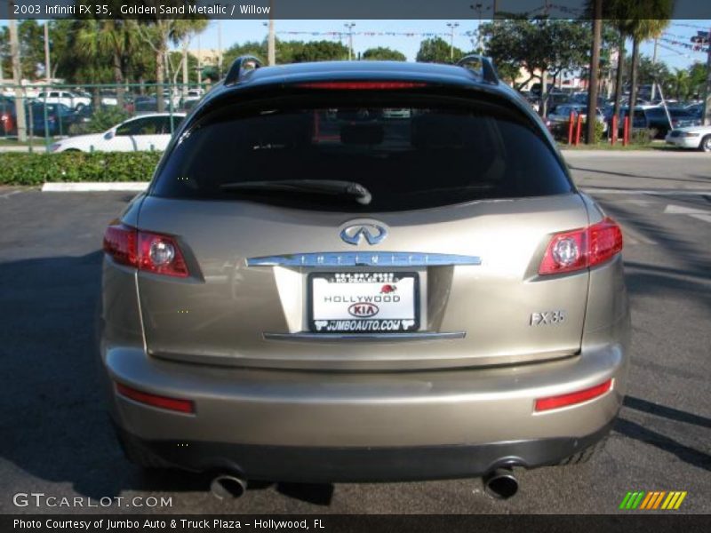 Golden Sand Metallic / Willow 2003 Infiniti FX 35