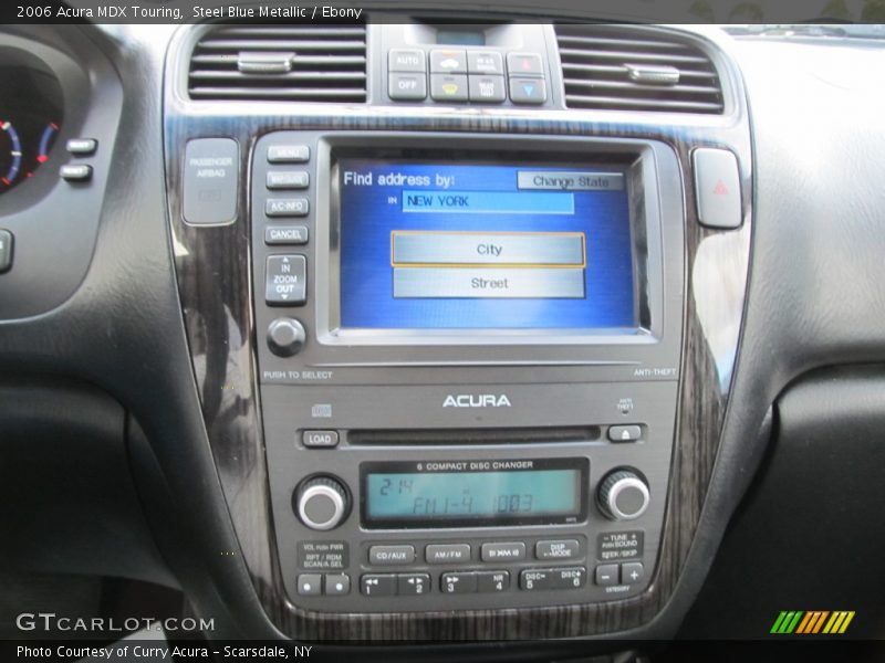Steel Blue Metallic / Ebony 2006 Acura MDX Touring