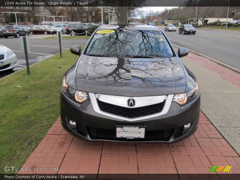 Grigio Metallic / Taupe 2009 Acura TSX Sedan