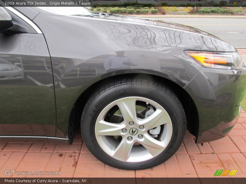 Grigio Metallic / Taupe 2009 Acura TSX Sedan