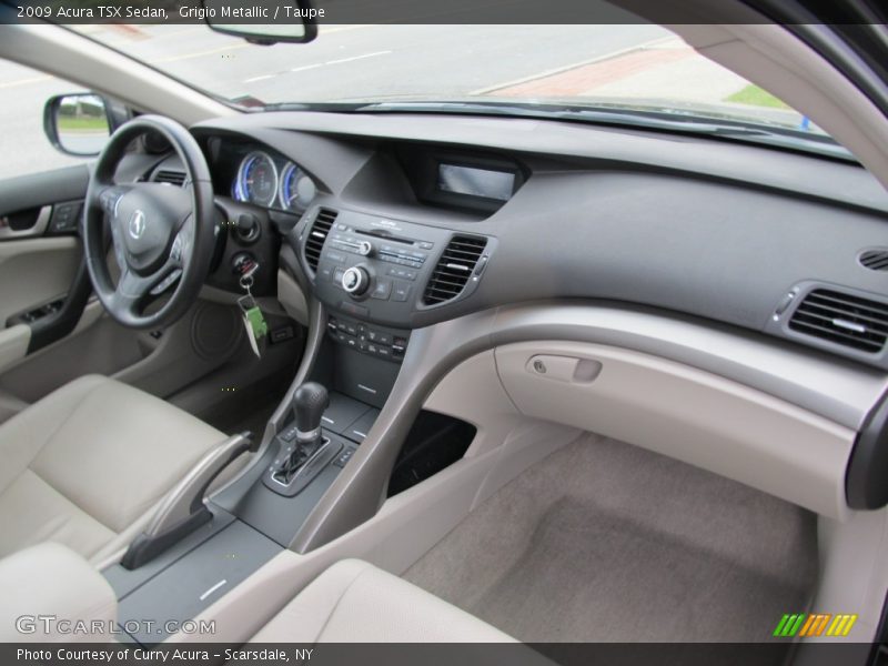Grigio Metallic / Taupe 2009 Acura TSX Sedan