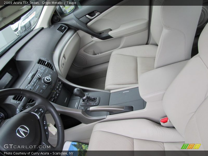 Grigio Metallic / Taupe 2009 Acura TSX Sedan