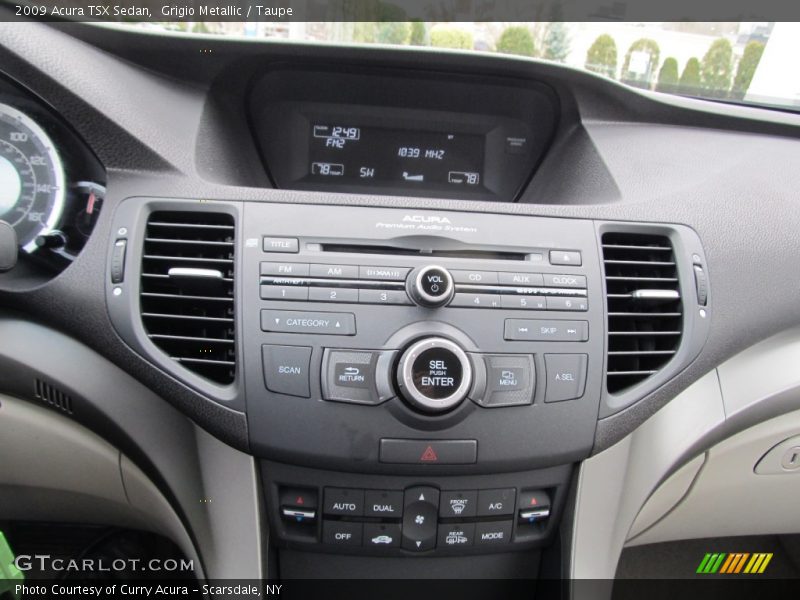 Grigio Metallic / Taupe 2009 Acura TSX Sedan