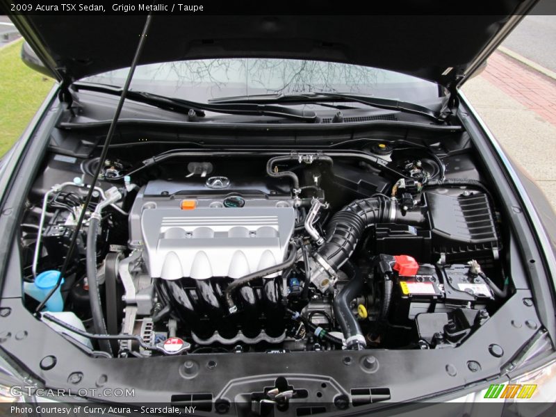 Grigio Metallic / Taupe 2009 Acura TSX Sedan
