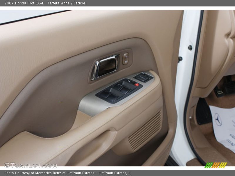 Taffeta White / Saddle 2007 Honda Pilot EX-L