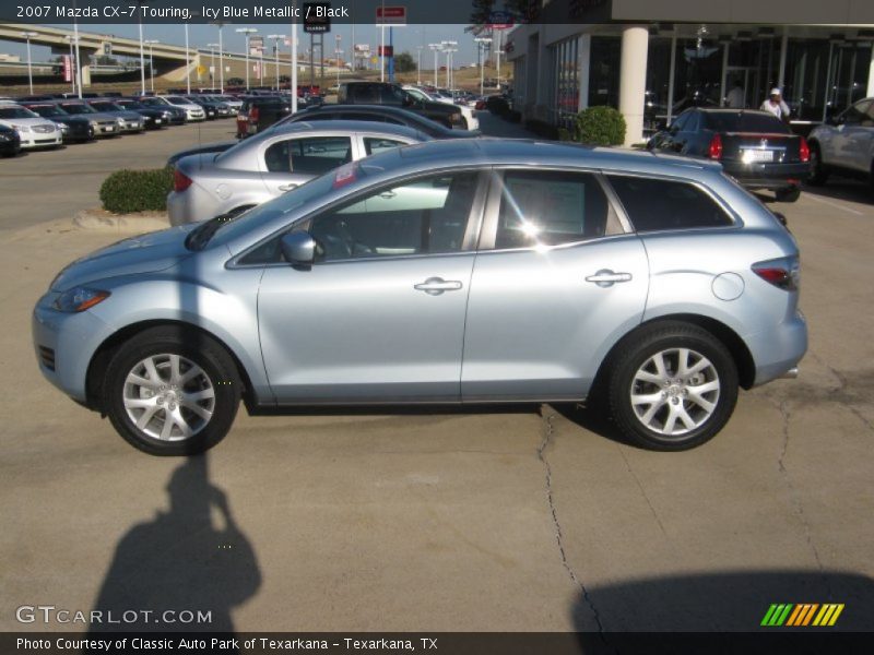 Icy Blue Metallic / Black 2007 Mazda CX-7 Touring