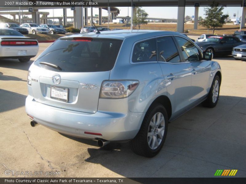 Icy Blue Metallic / Black 2007 Mazda CX-7 Touring