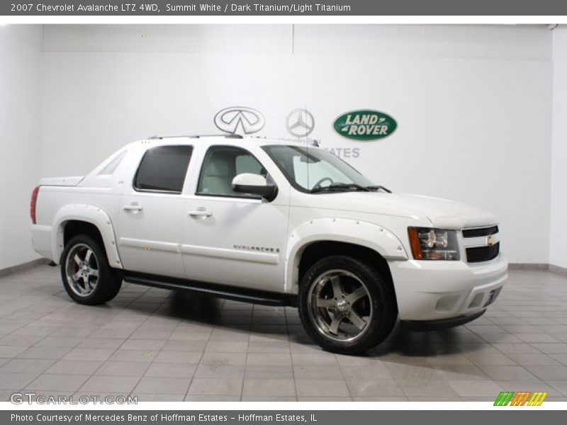 Summit White / Dark Titanium/Light Titanium 2007 Chevrolet Avalanche LTZ 4WD