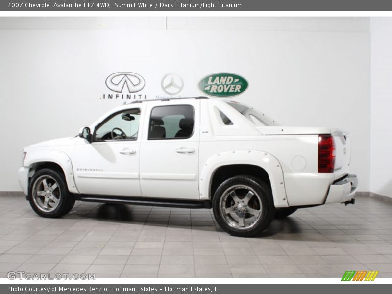 Summit White / Dark Titanium/Light Titanium 2007 Chevrolet Avalanche LTZ 4WD