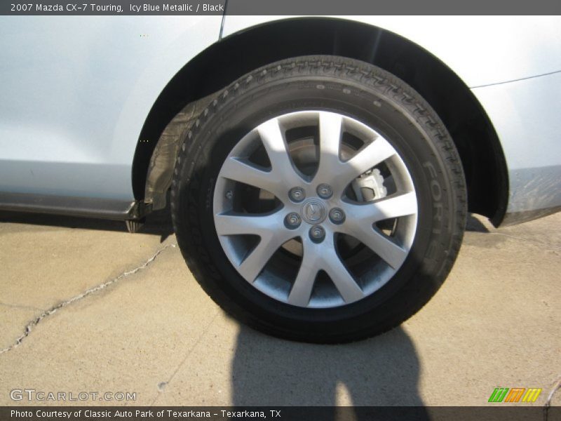 Icy Blue Metallic / Black 2007 Mazda CX-7 Touring