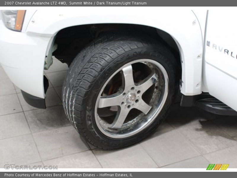 Summit White / Dark Titanium/Light Titanium 2007 Chevrolet Avalanche LTZ 4WD
