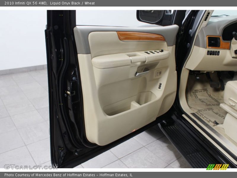 Liquid Onyx Black / Wheat 2010 Infiniti QX 56 4WD