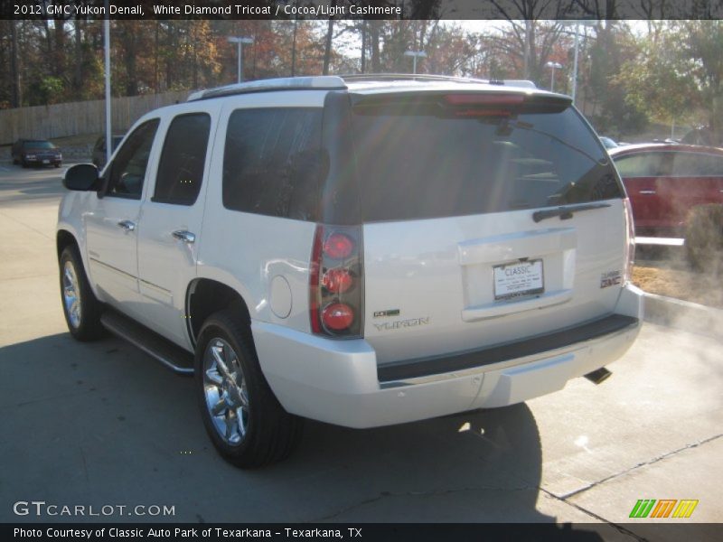 White Diamond Tricoat / Cocoa/Light Cashmere 2012 GMC Yukon Denali