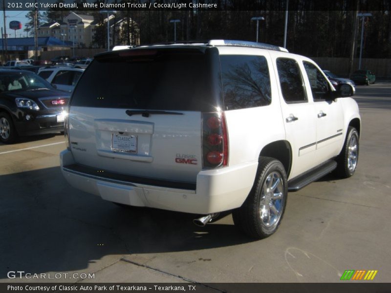 White Diamond Tricoat / Cocoa/Light Cashmere 2012 GMC Yukon Denali