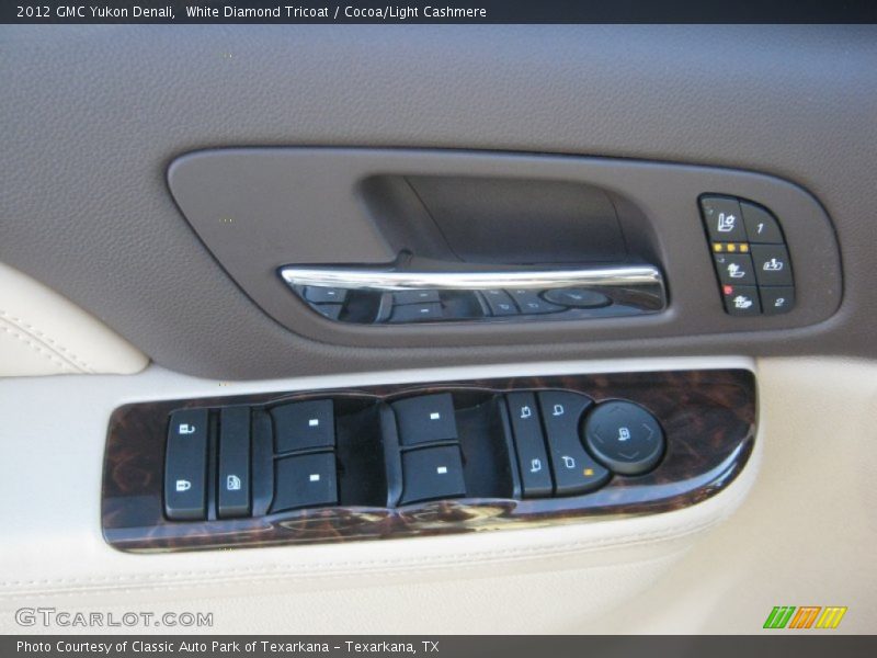 White Diamond Tricoat / Cocoa/Light Cashmere 2012 GMC Yukon Denali