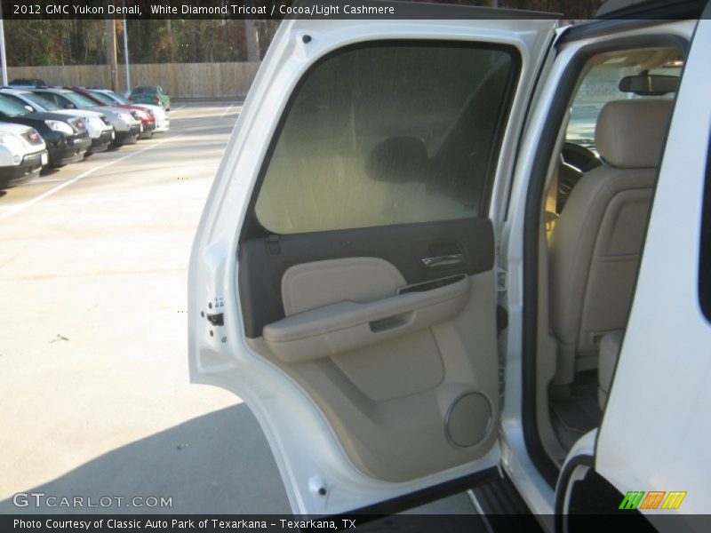White Diamond Tricoat / Cocoa/Light Cashmere 2012 GMC Yukon Denali