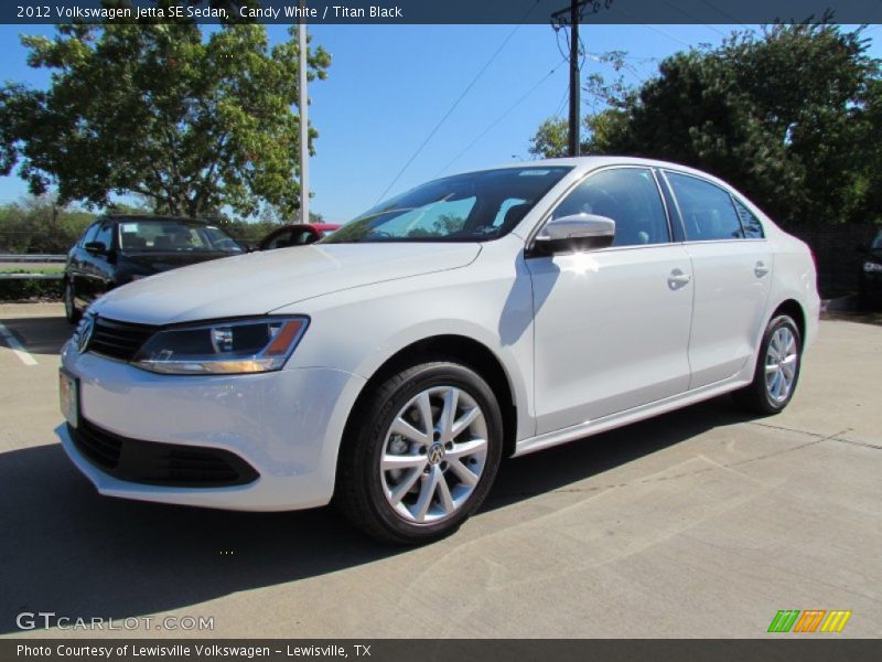 Candy White / Titan Black 2012 Volkswagen Jetta SE Sedan