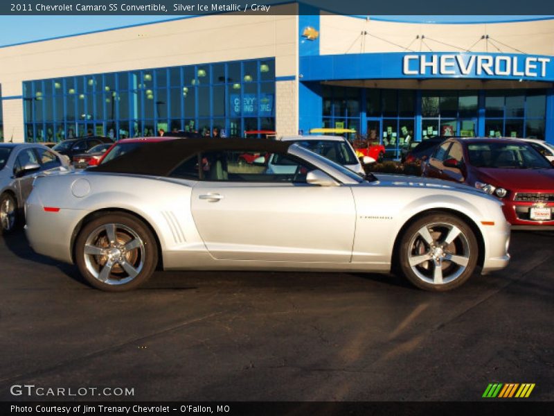 Silver Ice Metallic / Gray 2011 Chevrolet Camaro SS Convertible
