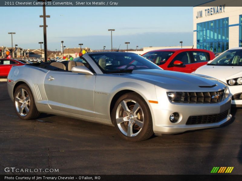 Silver Ice Metallic / Gray 2011 Chevrolet Camaro SS Convertible