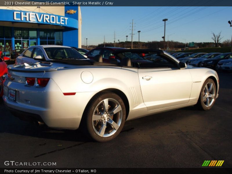 Silver Ice Metallic / Gray 2011 Chevrolet Camaro SS Convertible