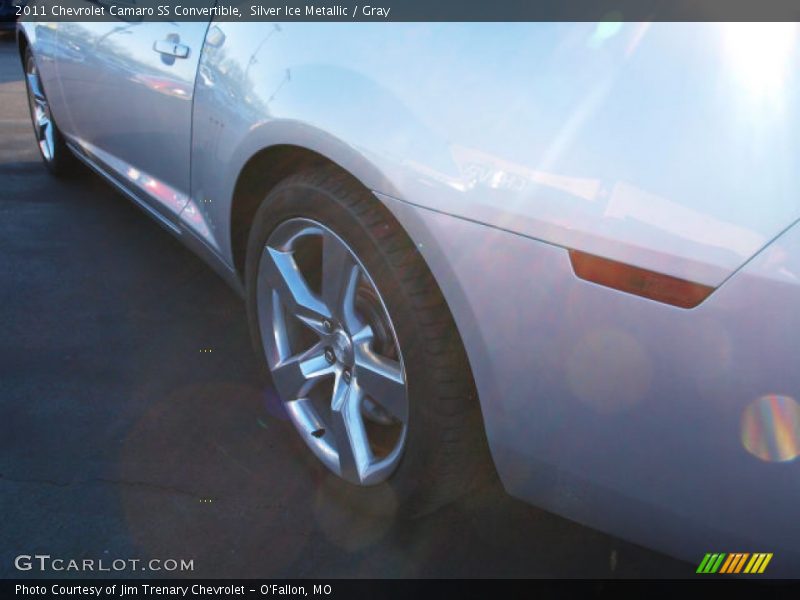 Silver Ice Metallic / Gray 2011 Chevrolet Camaro SS Convertible