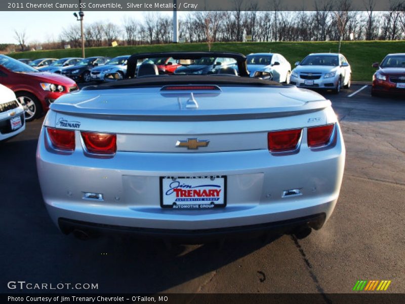Silver Ice Metallic / Gray 2011 Chevrolet Camaro SS Convertible