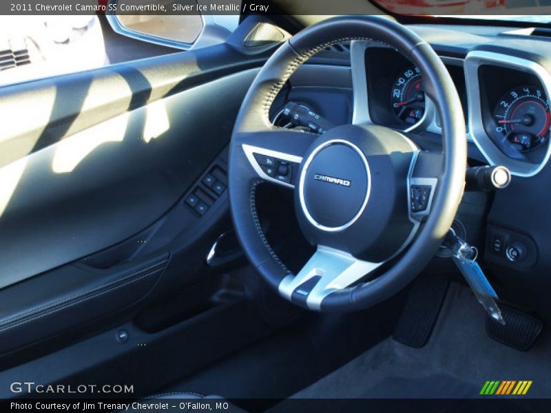 Silver Ice Metallic / Gray 2011 Chevrolet Camaro SS Convertible