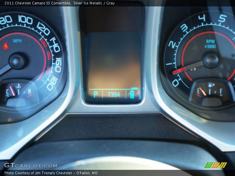 Silver Ice Metallic / Gray 2011 Chevrolet Camaro SS Convertible