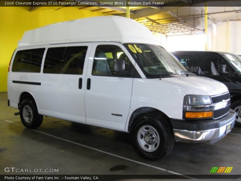 Summit White / Medium Dark Pewter 2006 Chevrolet Express 3500 Passenger Conversion