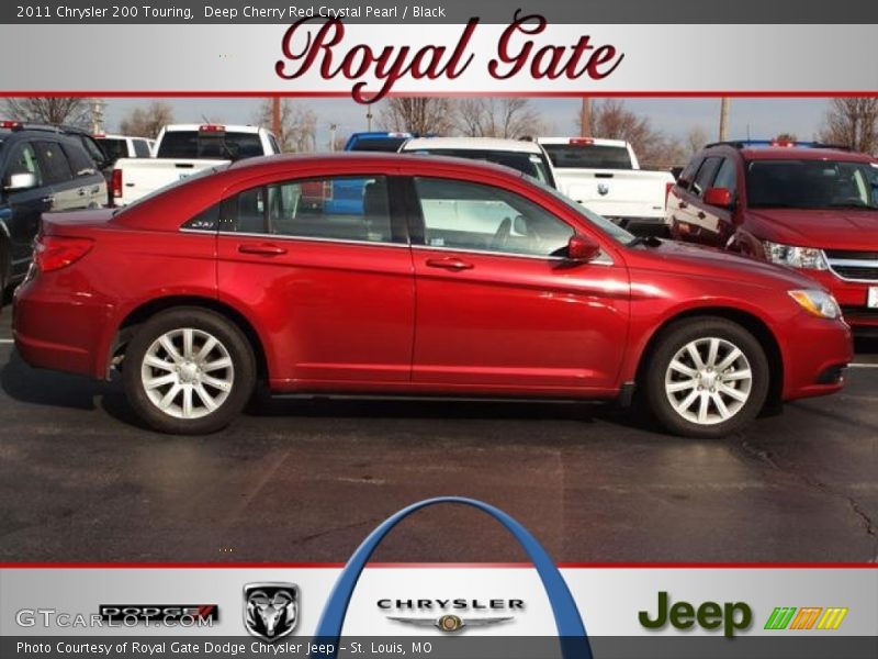 Deep Cherry Red Crystal Pearl / Black 2011 Chrysler 200 Touring