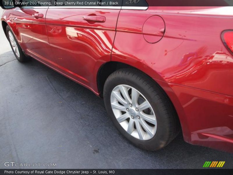 Deep Cherry Red Crystal Pearl / Black 2011 Chrysler 200 Touring