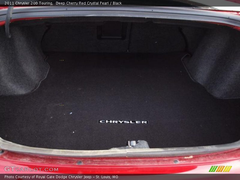 Deep Cherry Red Crystal Pearl / Black 2011 Chrysler 200 Touring