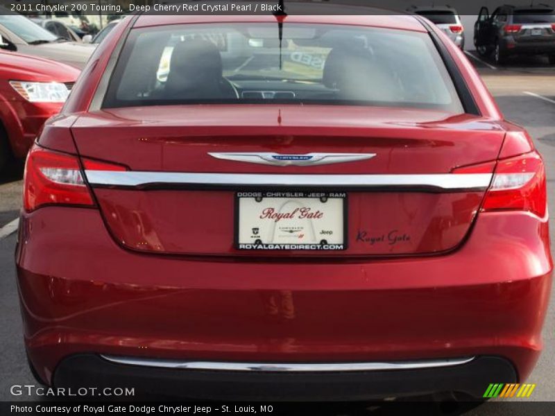 Deep Cherry Red Crystal Pearl / Black 2011 Chrysler 200 Touring