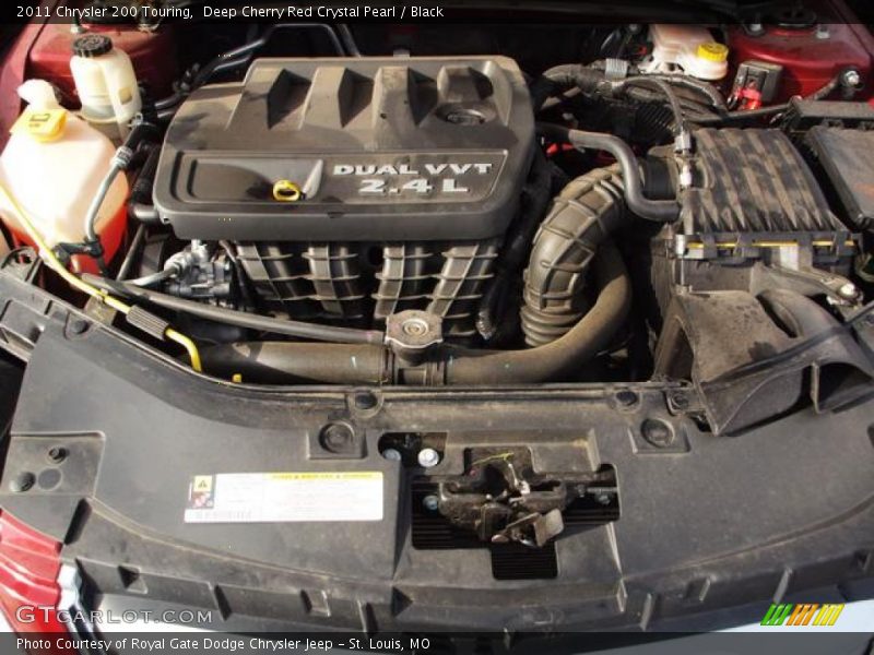 Deep Cherry Red Crystal Pearl / Black 2011 Chrysler 200 Touring