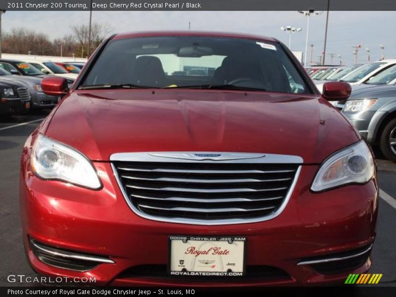 Deep Cherry Red Crystal Pearl / Black 2011 Chrysler 200 Touring