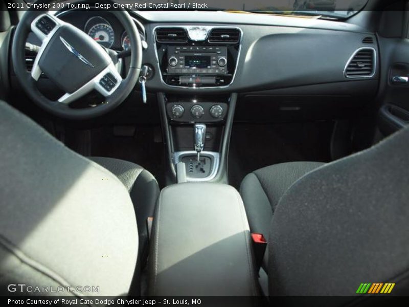 Deep Cherry Red Crystal Pearl / Black 2011 Chrysler 200 Touring
