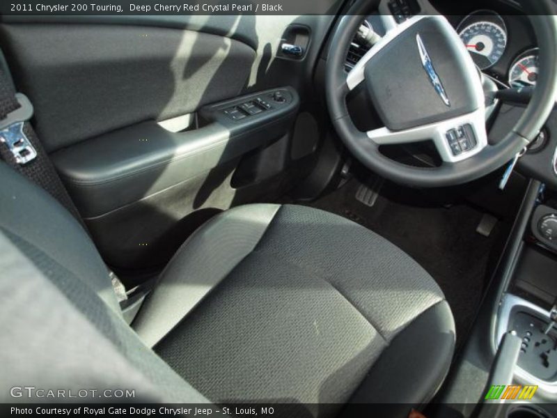 Deep Cherry Red Crystal Pearl / Black 2011 Chrysler 200 Touring