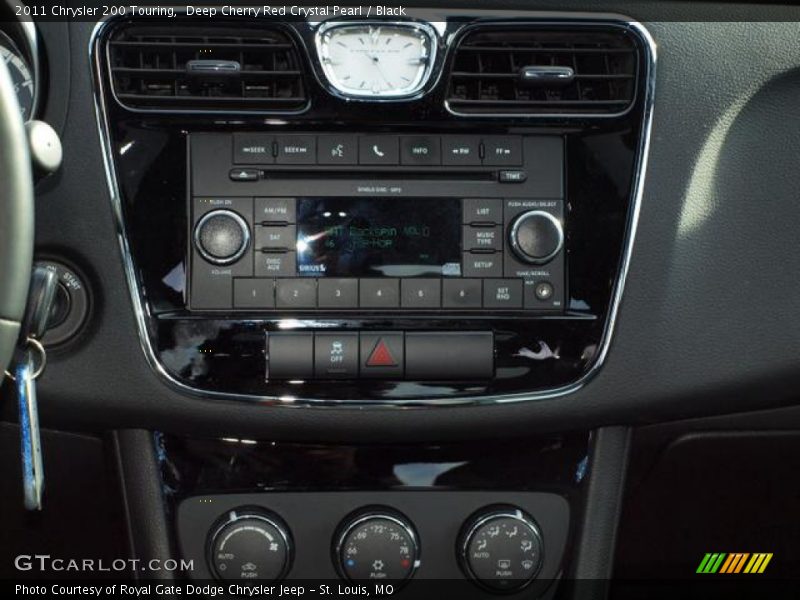 Deep Cherry Red Crystal Pearl / Black 2011 Chrysler 200 Touring
