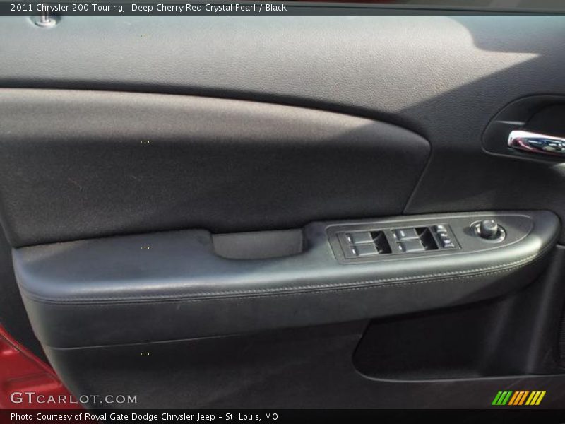 Deep Cherry Red Crystal Pearl / Black 2011 Chrysler 200 Touring