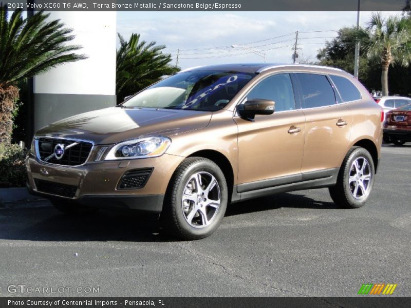 Terra Bronze Metallic / Sandstone Beige/Espresso 2012 Volvo XC60 T6 AWD