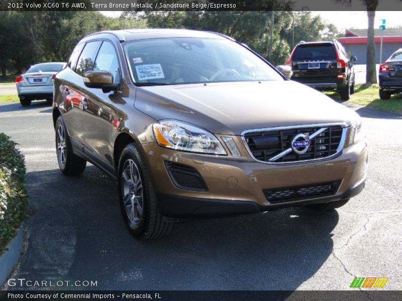 Terra Bronze Metallic / Sandstone Beige/Espresso 2012 Volvo XC60 T6 AWD