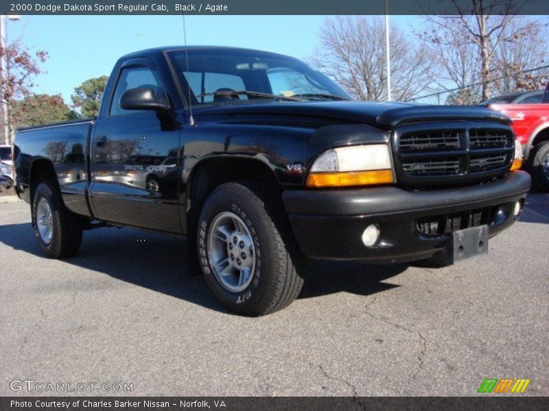 Black / Agate 2000 Dodge Dakota Sport Regular Cab