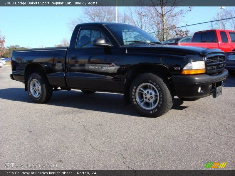 Black / Agate 2000 Dodge Dakota Sport Regular Cab