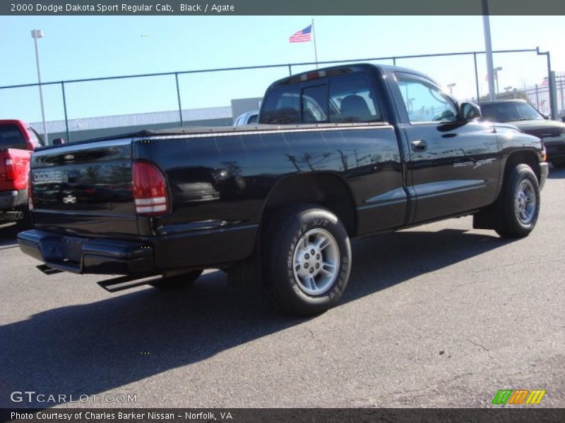 Black / Agate 2000 Dodge Dakota Sport Regular Cab