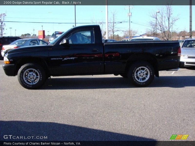 Black / Agate 2000 Dodge Dakota Sport Regular Cab